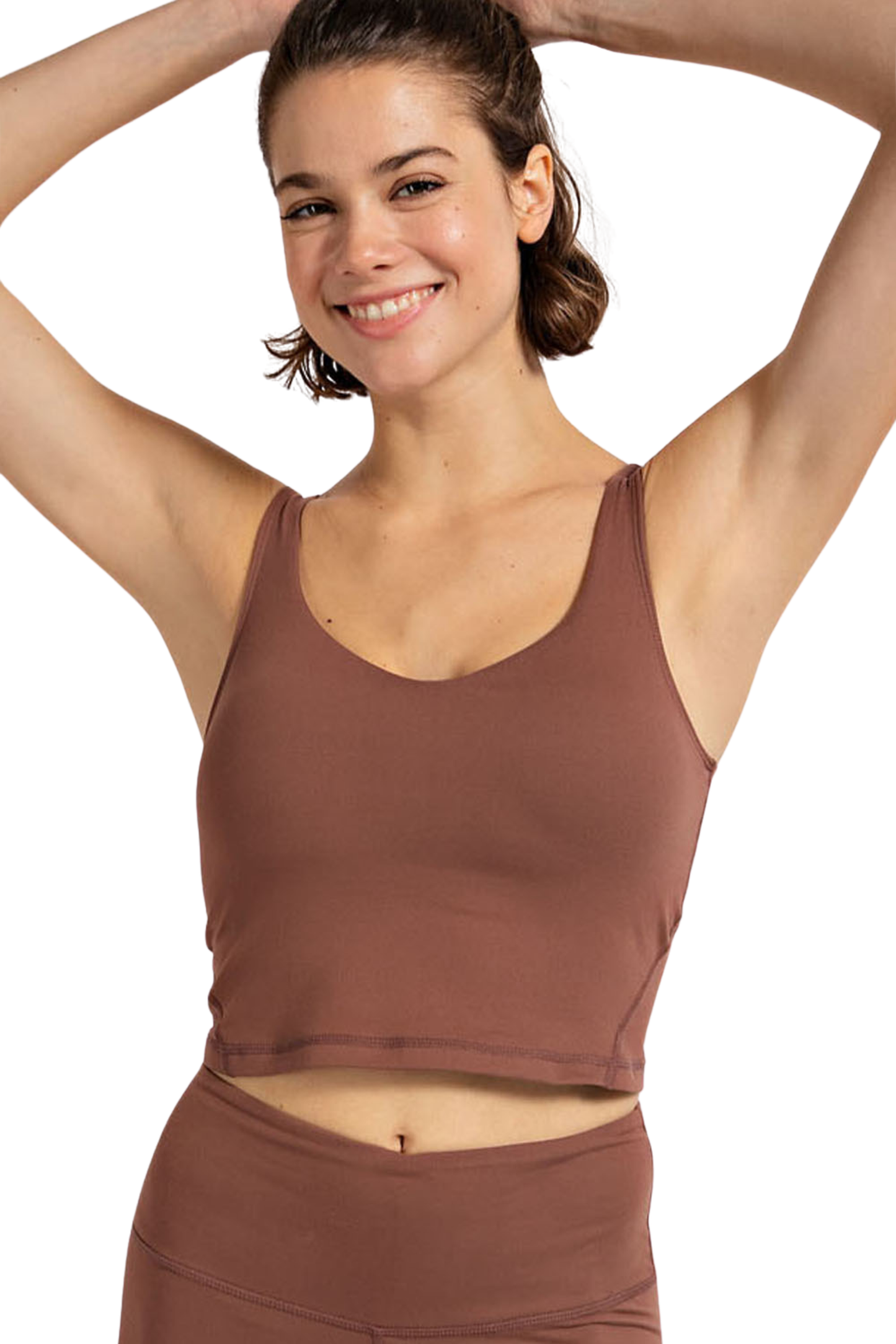 Butter Aligned Cropped Tank