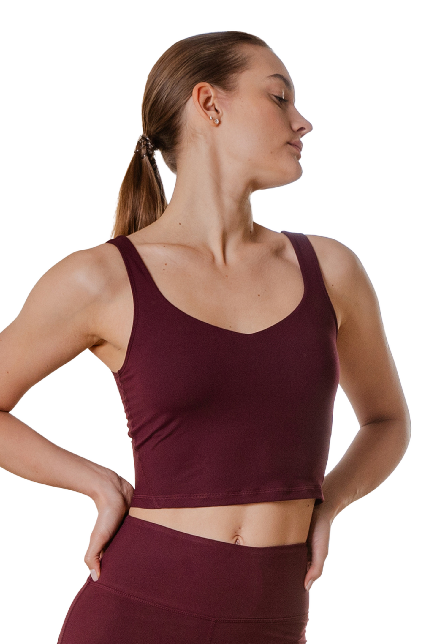 Butter Aligned Cropped Tank