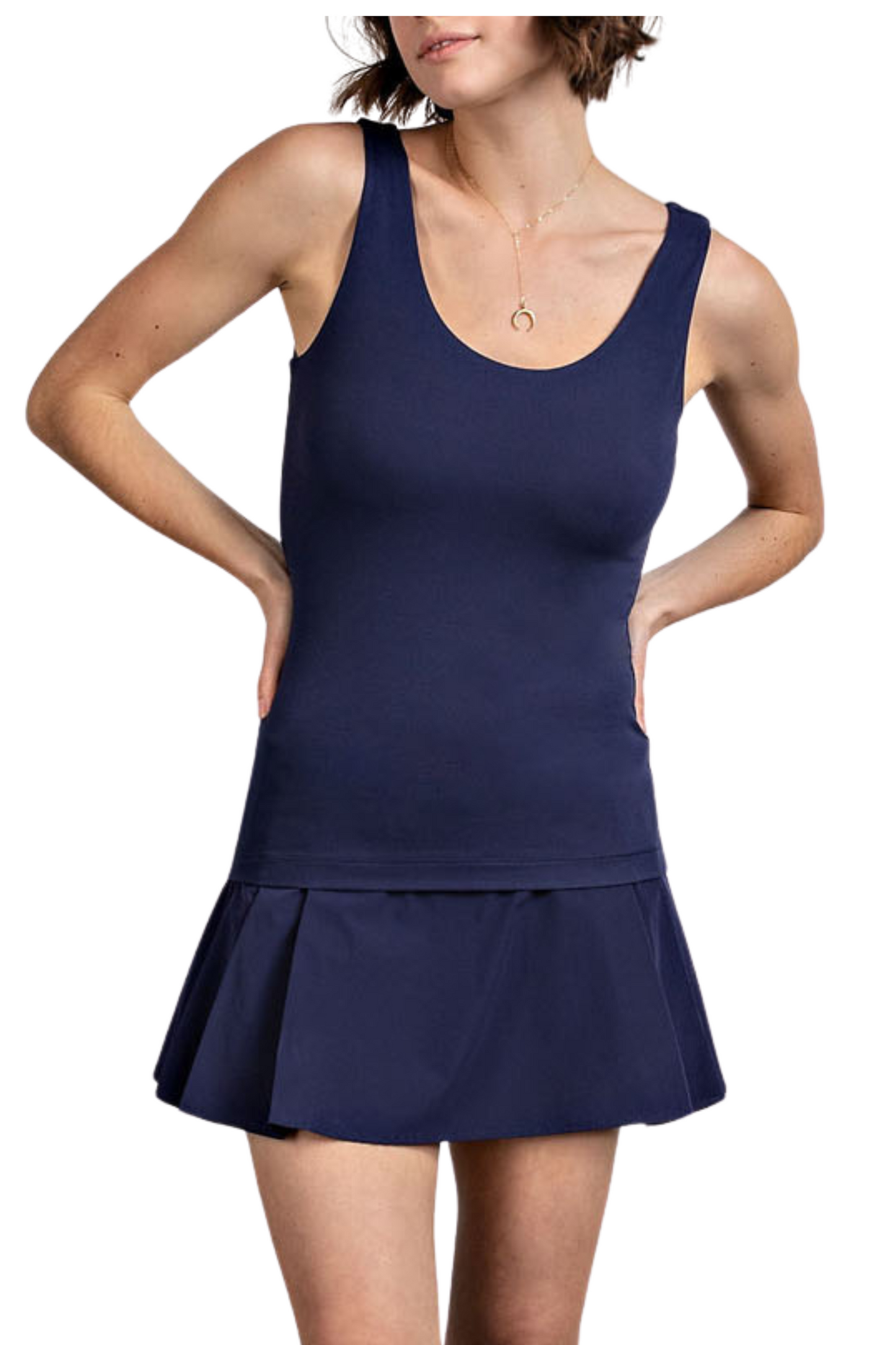 Butter Round Neckline Tank Top