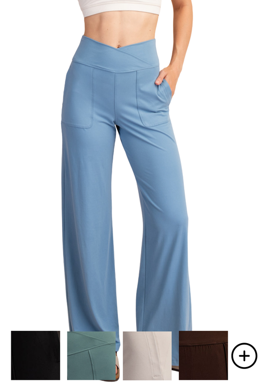 Butter V-Waist Wide Leg Pant