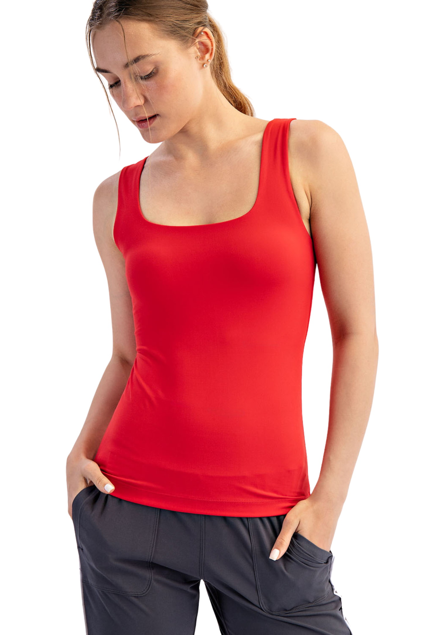 Butter Square Neck Tank