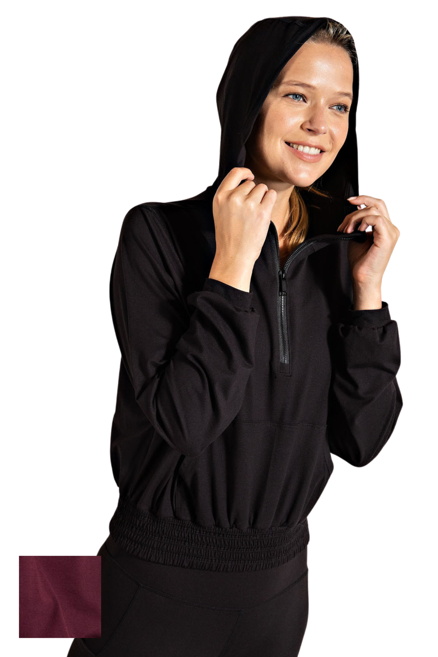 Butter Quarter Zip with Kangaroo Pocket