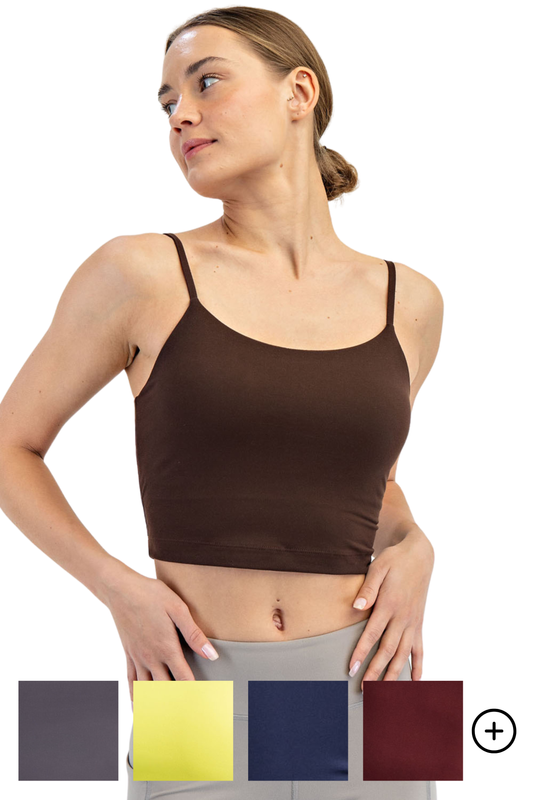 Butter Cropped Camisole with Inner Layer & Pads