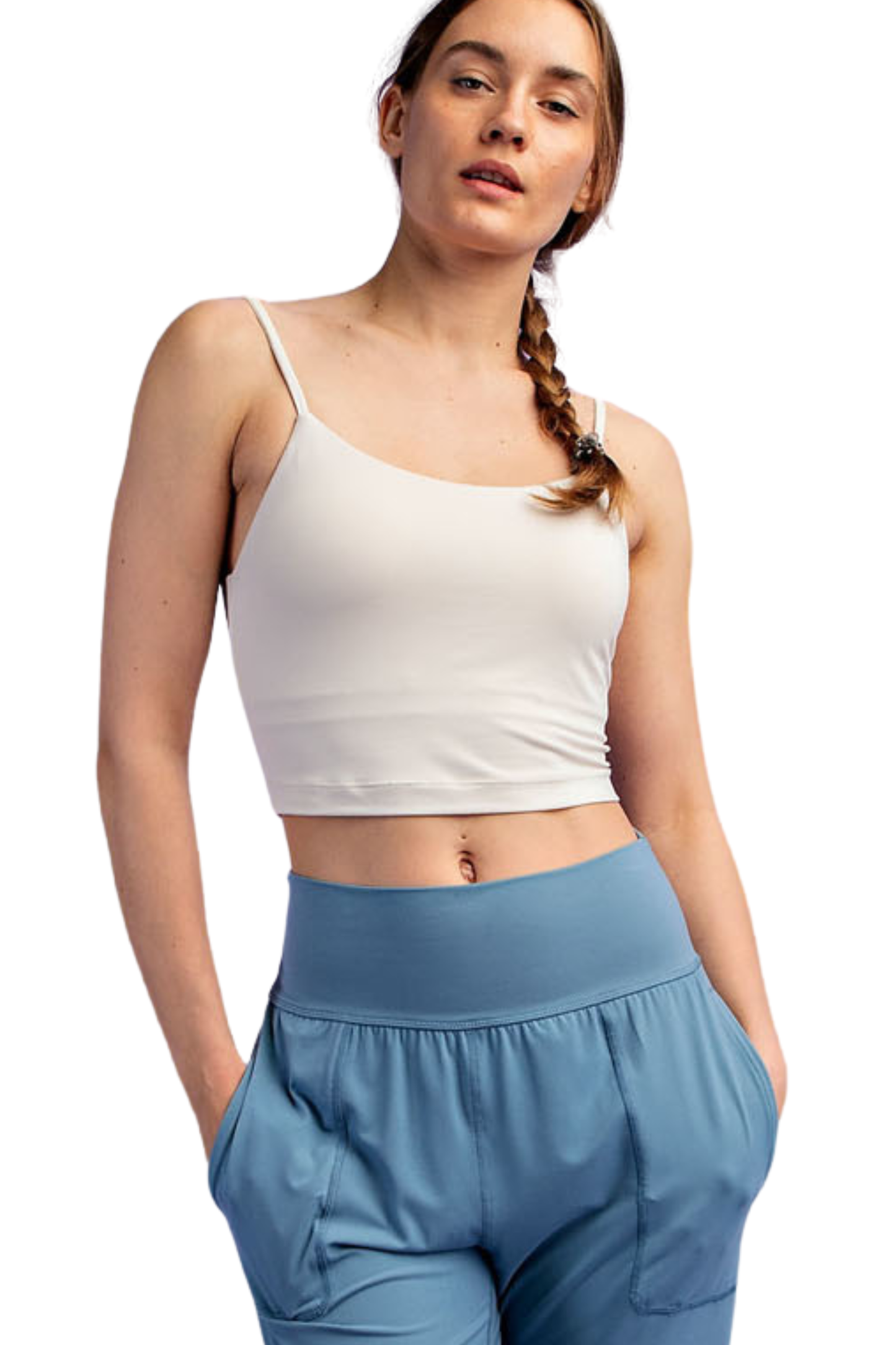 Butter Cropped Camisole with Inner Layer & Pads