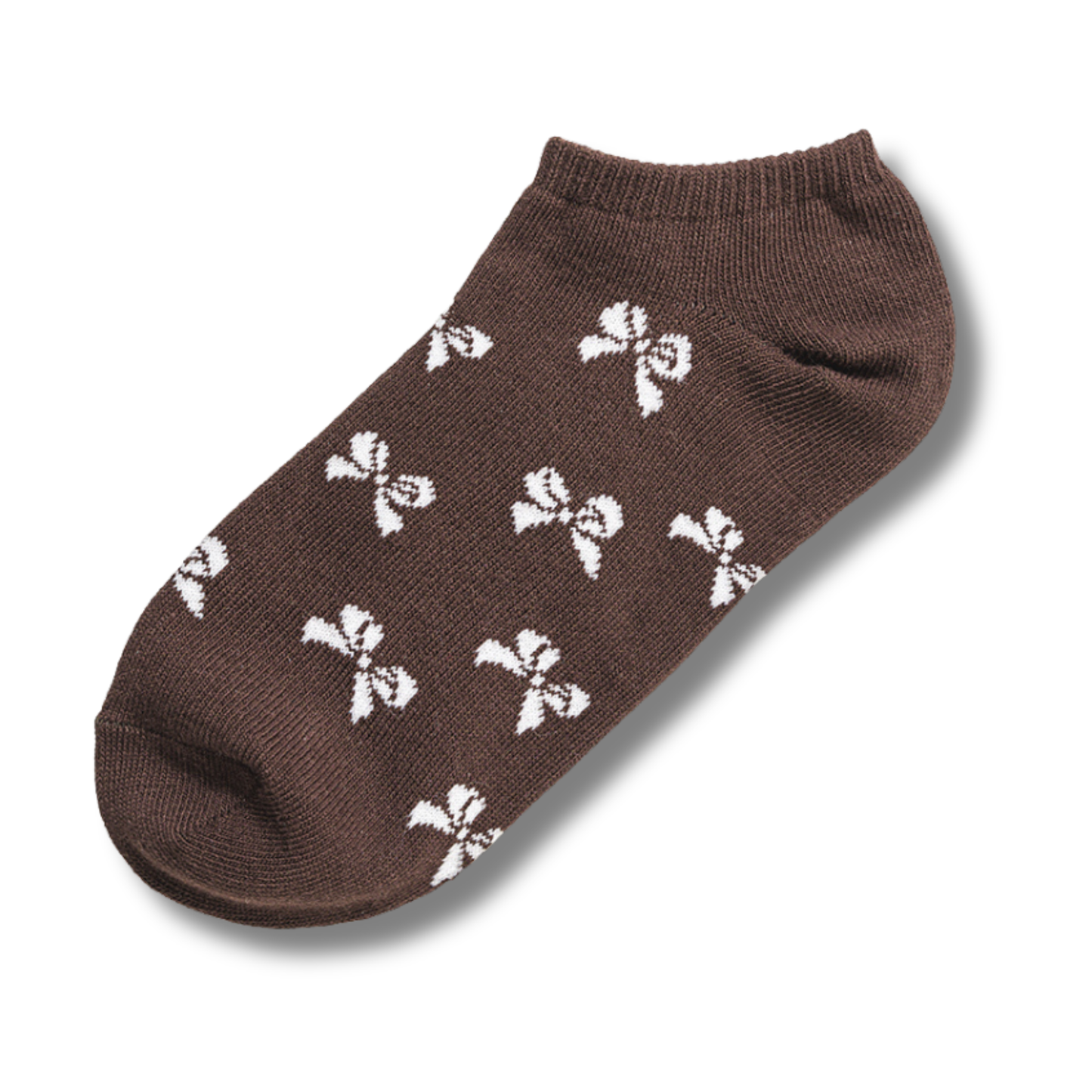 Ankle Socks with Bow Pattern