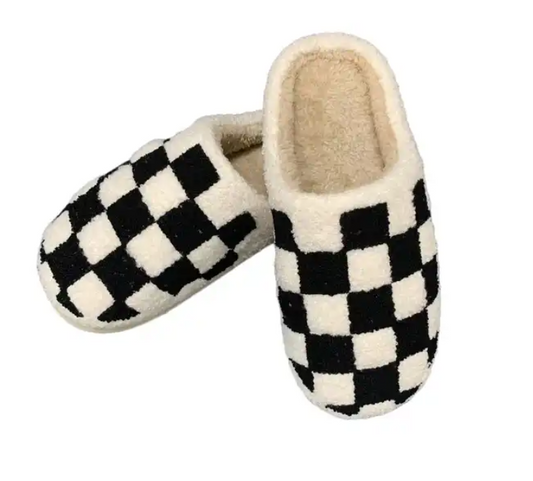 (Sie 8-9) Checkered Slippers