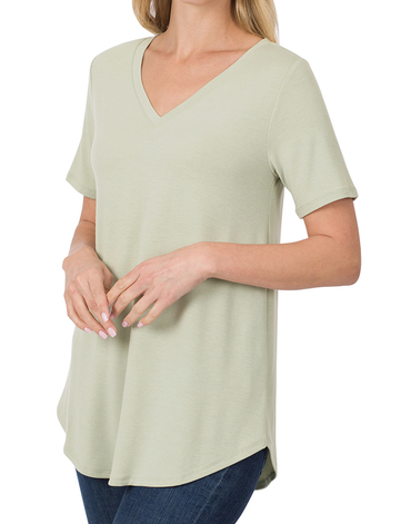 High-Low Short Sleeve T