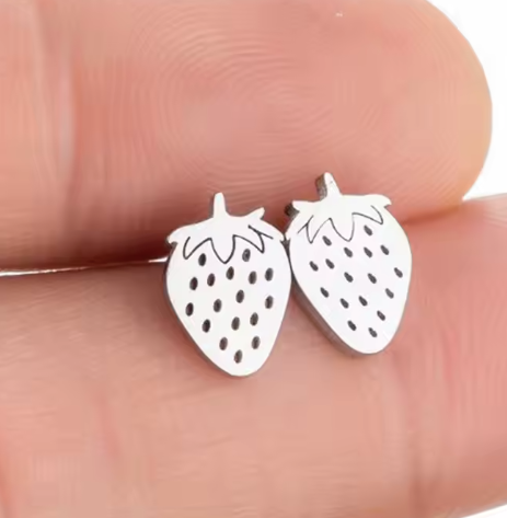Stainless Steel Berry Earrings