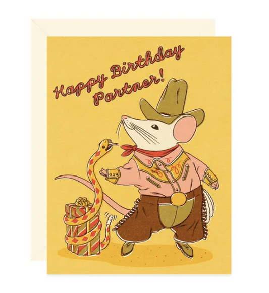 Happy Birthday Partner Greeting Card