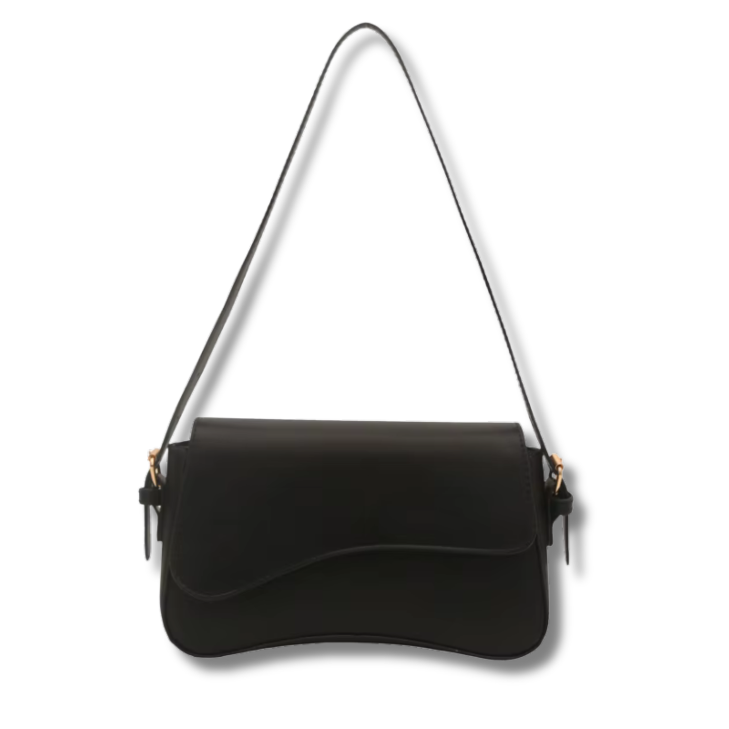 Sleek Saddle Shoulder Bag