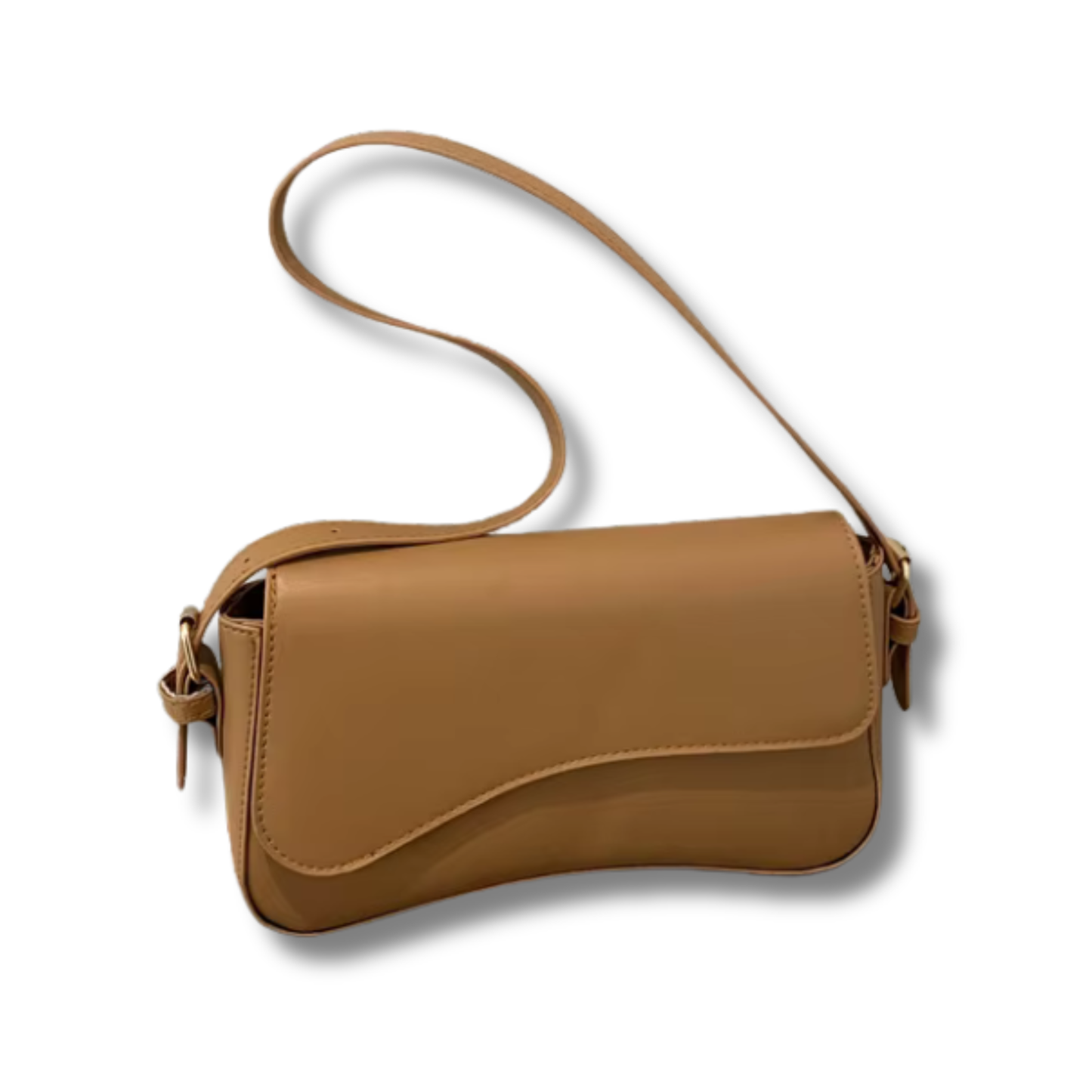 Sleek Saddle Shoulder Bag