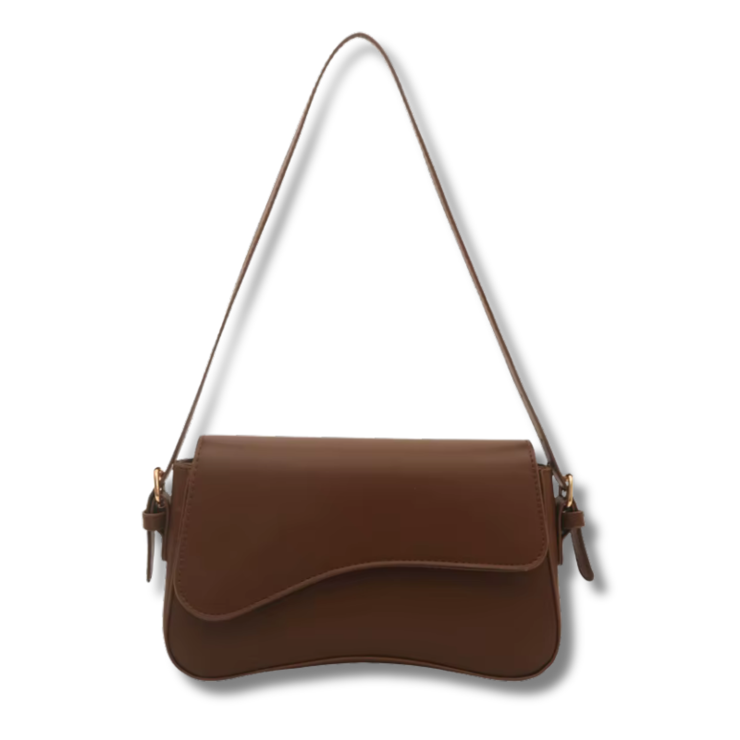 Sleek Saddle Shoulder Bag