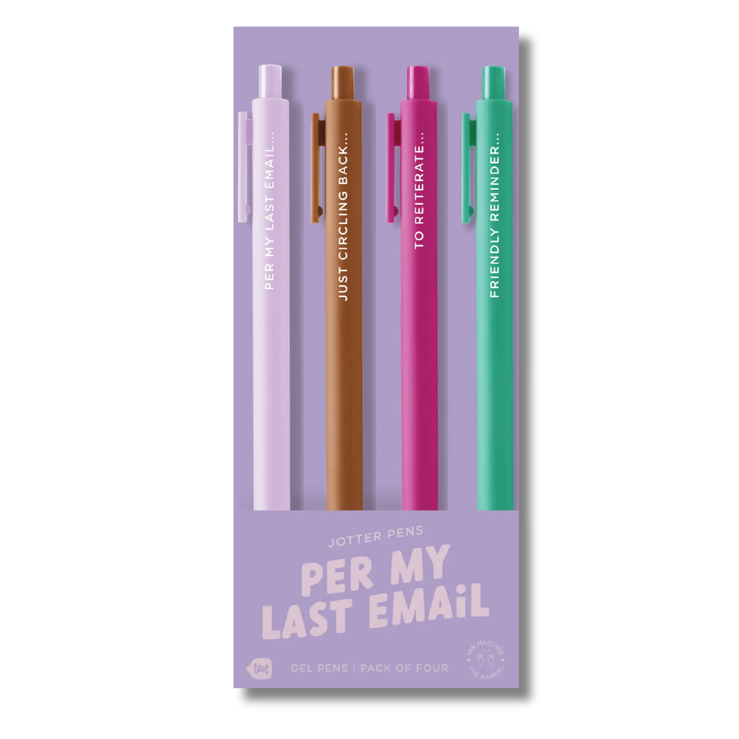 Silly Saying Jotter Pens - 4 Pack