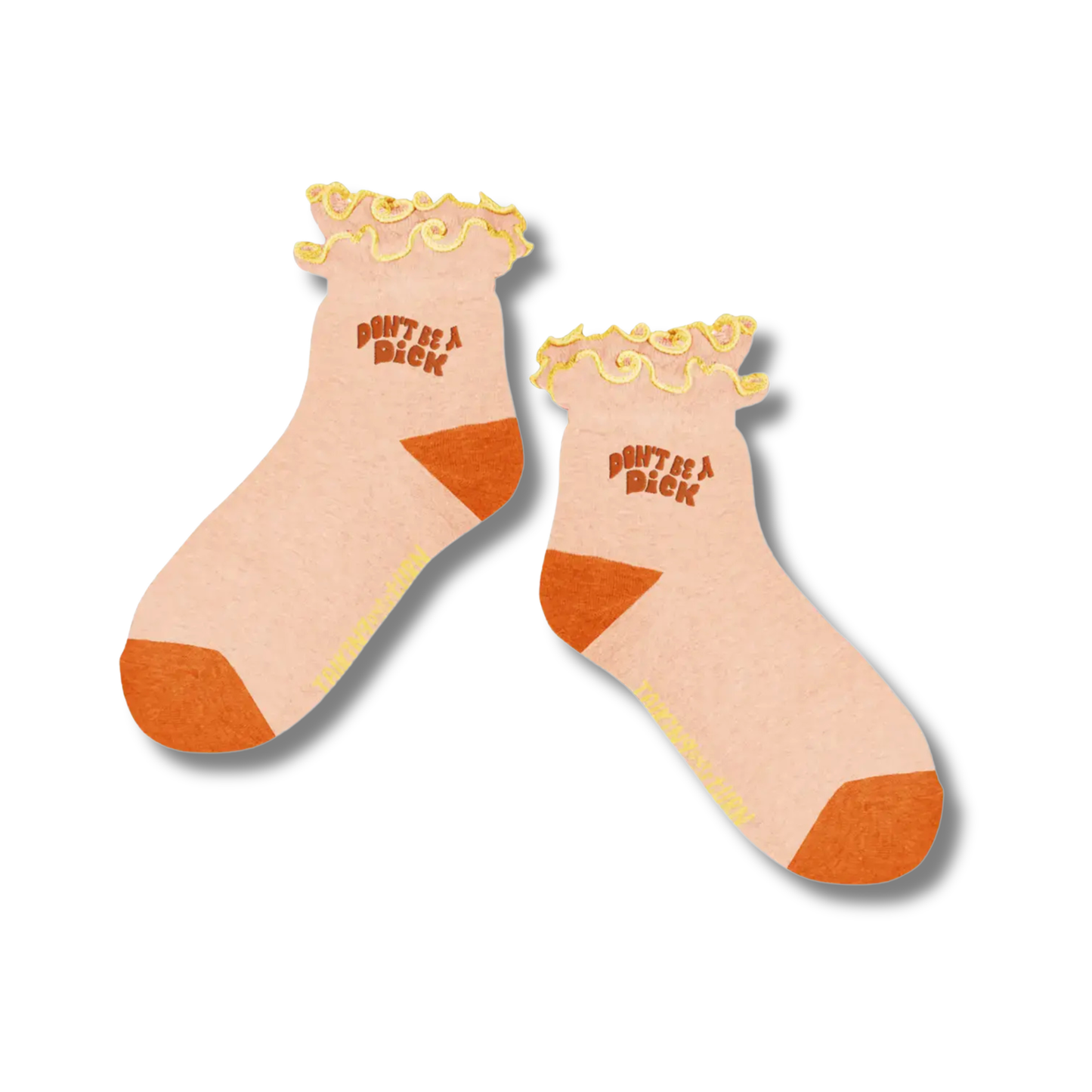 Silly Sayings Ruffle Crew Socks