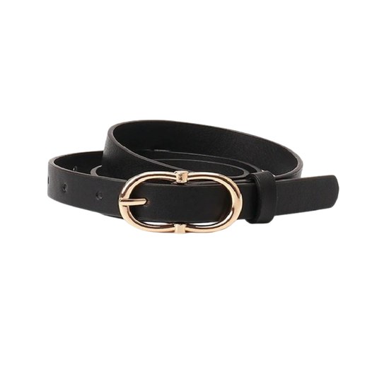 Double Ring Vegan Leather Belt