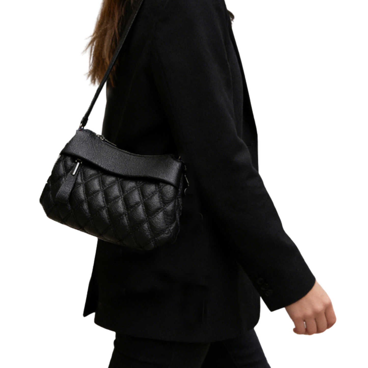 Diamond Quilted Crossbody Shoulder Bag