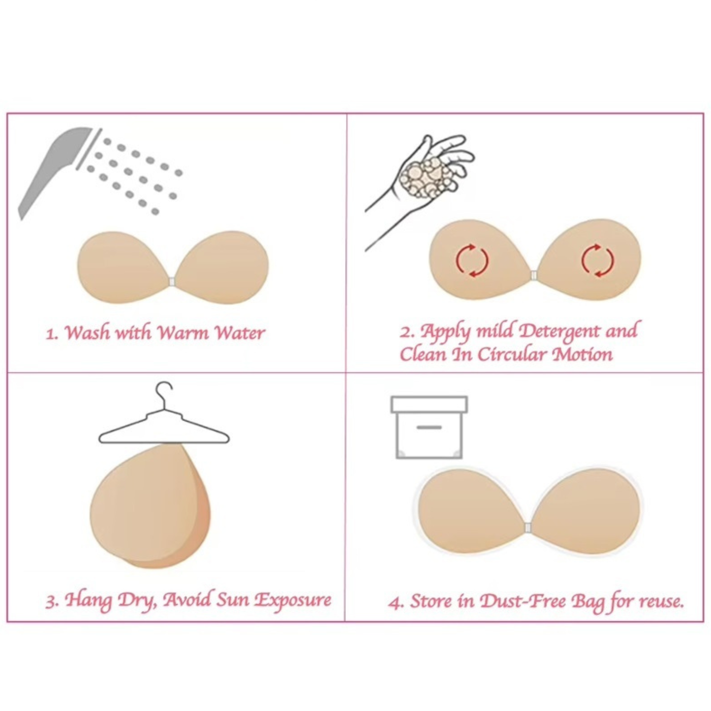 Strapless Reusable Sticky Bra