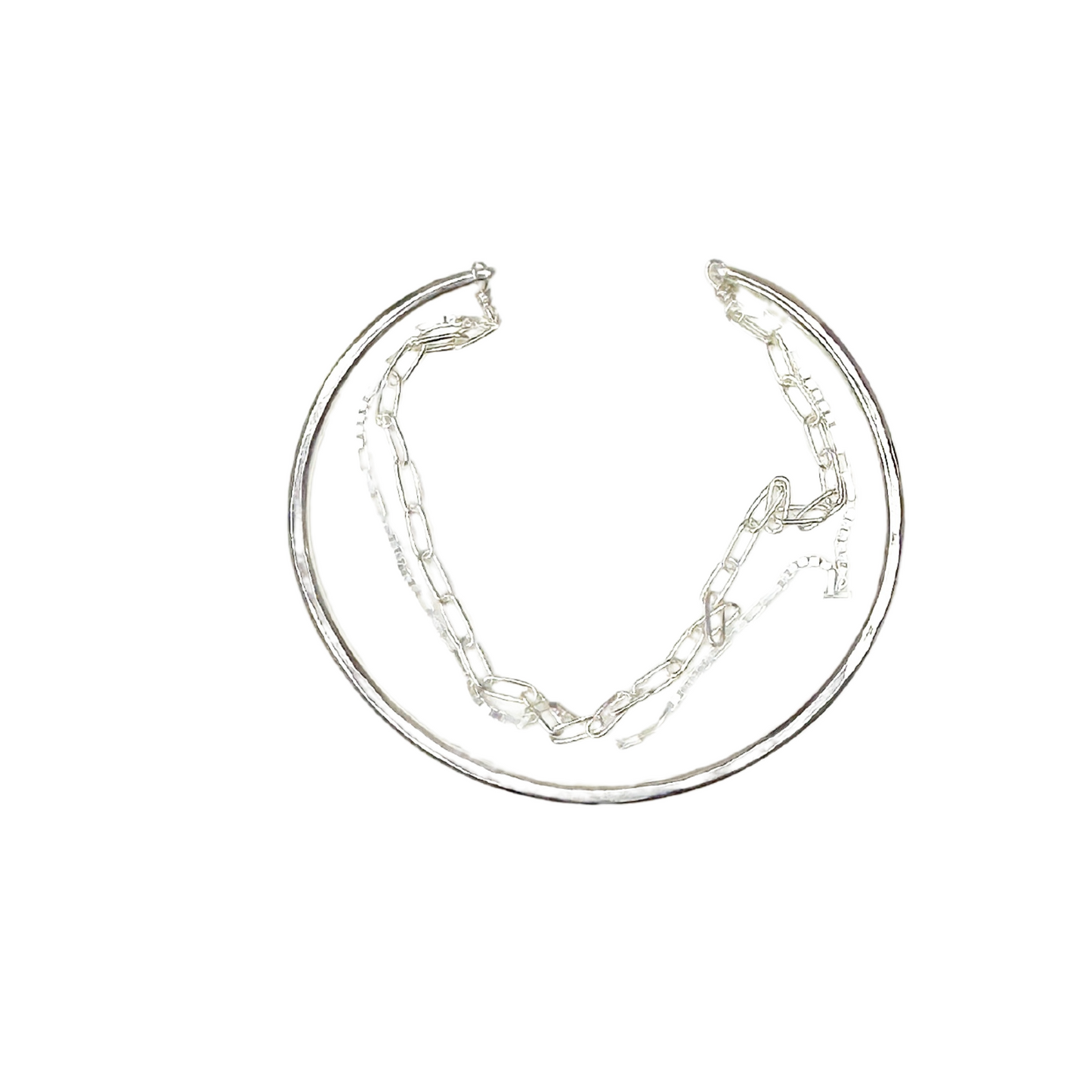Crescent Rose Craft Chain & Bangle Bracelet