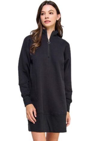 Quarter Zip Sporty Dress