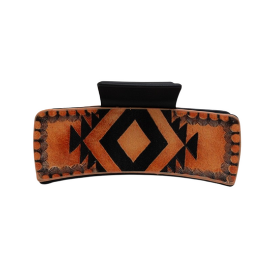Western Style Aztec Hair Claw Clips
