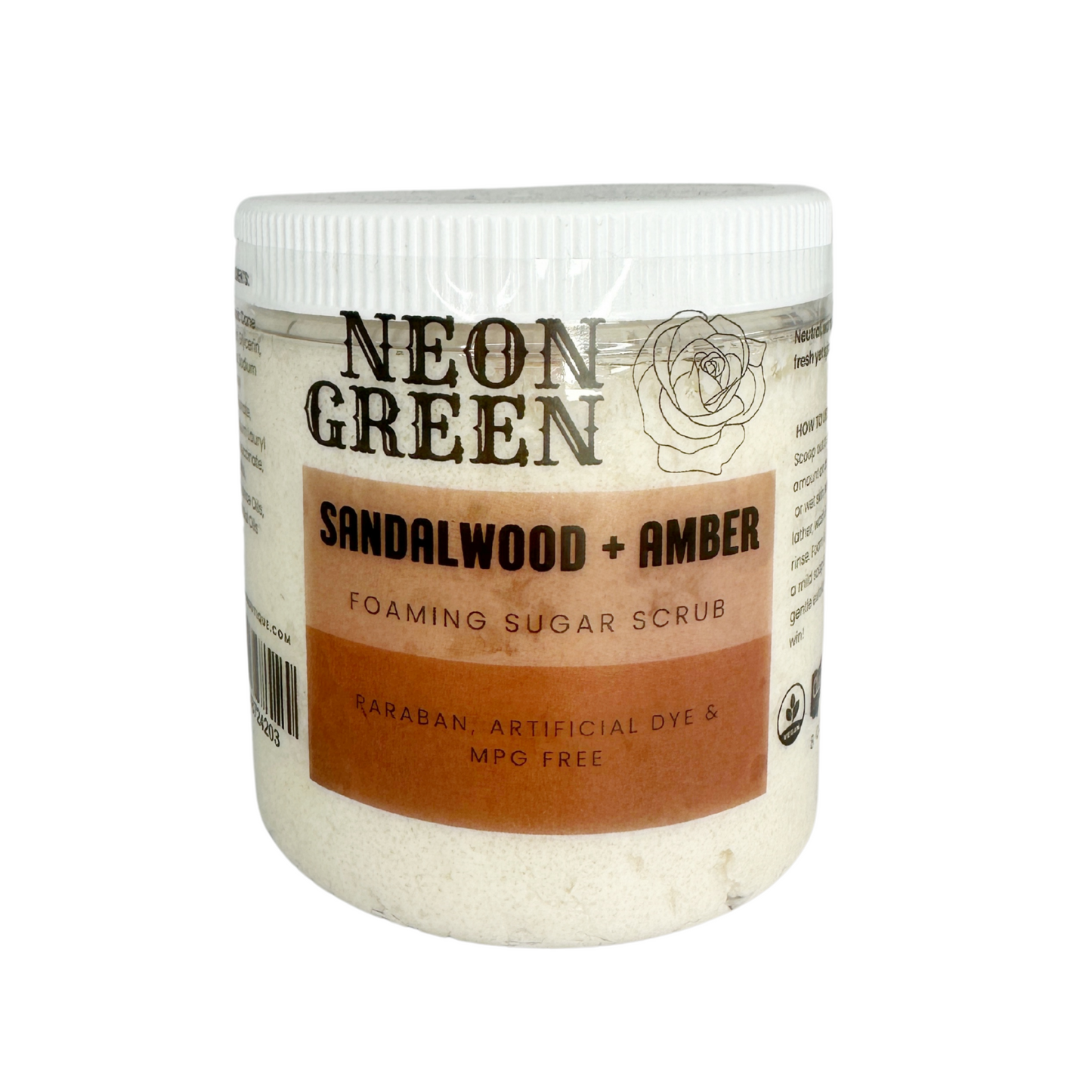 Neon Green Foaming Sugar Scrub