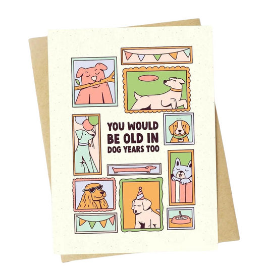 You Would Be Old in Dog Years Too Greeting Card