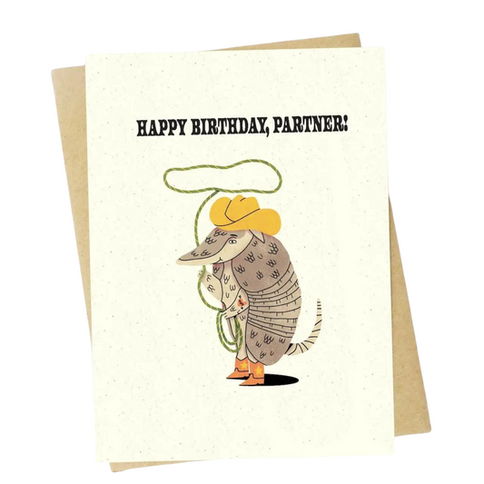 Happy Birthday Partner Greeting Card