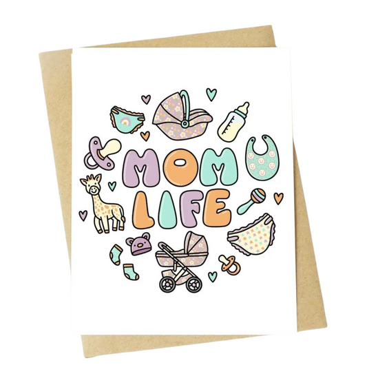 Mom Life Greeting Card