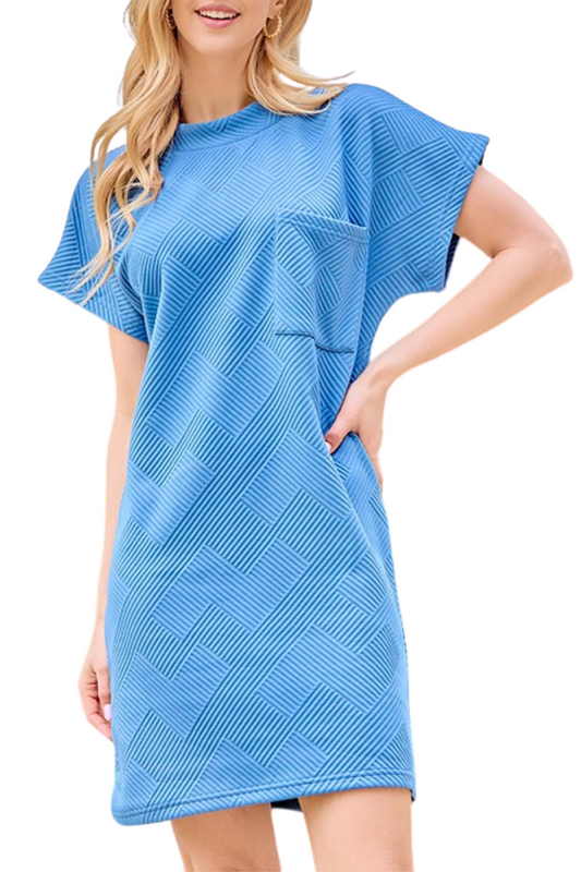 (Small & Medium) Heavyweight Textured T Shirt Dress