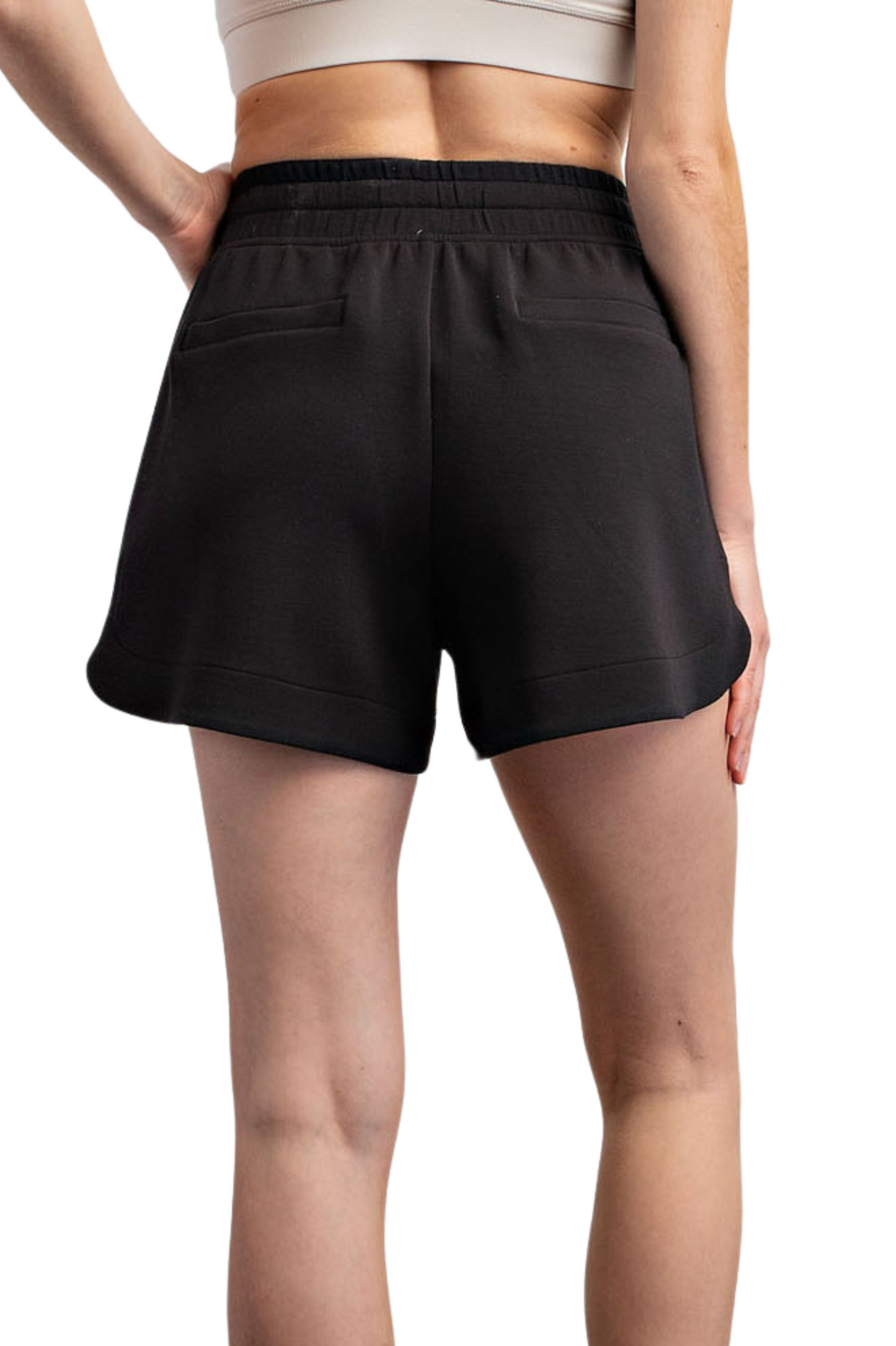 Scuba Shorts with Tulip Hem