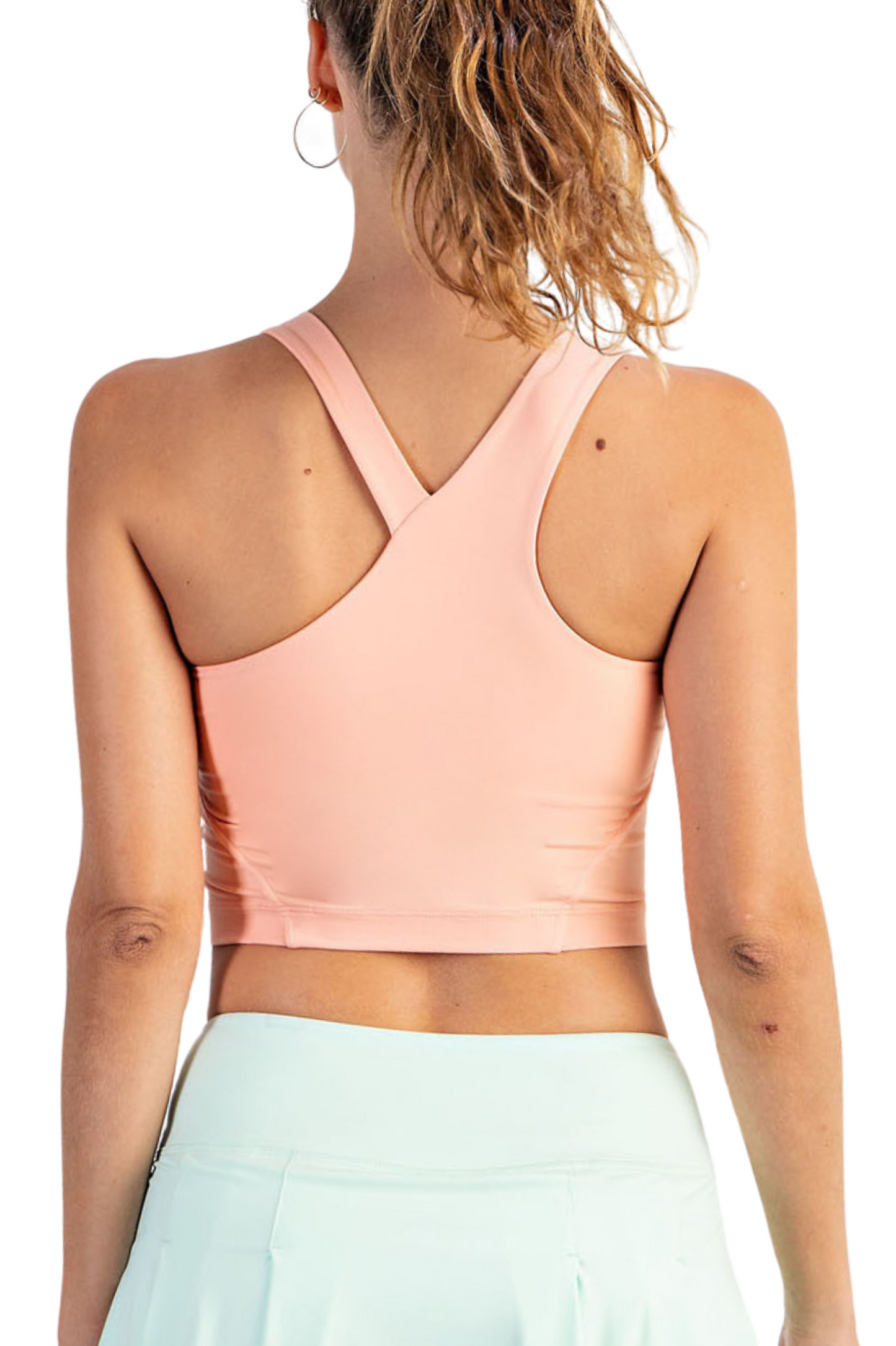 Butter Asymmetrical Strap Crop Tank