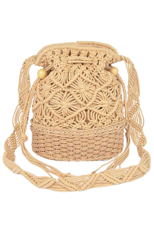 Handmade Macrame Bucket Bag