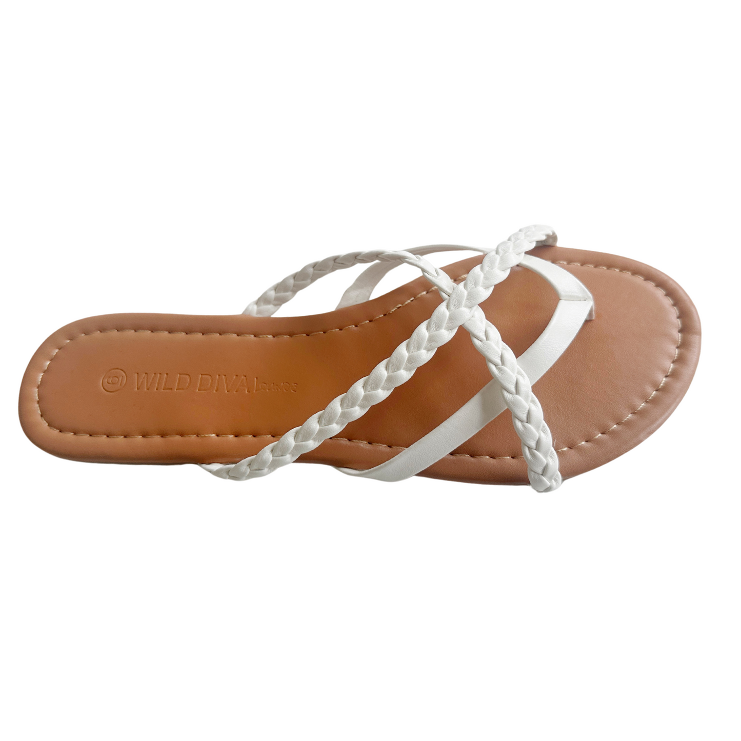 Strappy Braided Flip Flops