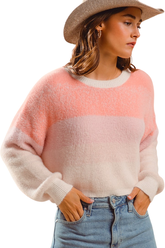 Supersoft Gradient Stripe Sweater