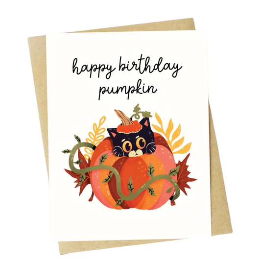 "Happy Birthday Pumpkin" Card