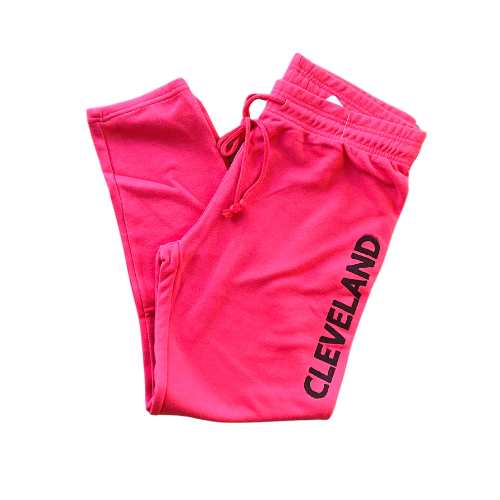 Cleveland Hand Stamped Jogger Sweatpants