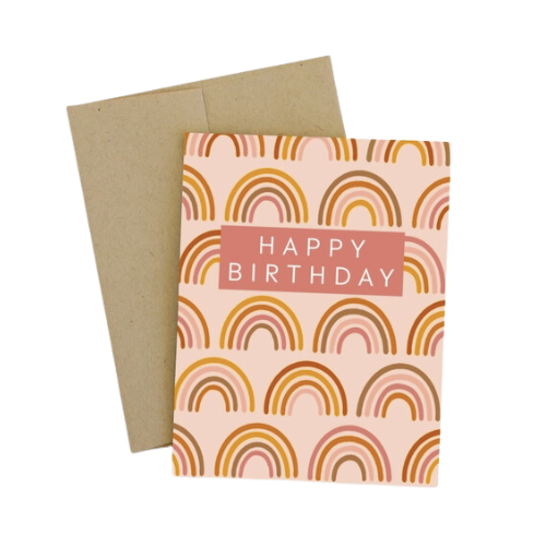 Rainbow Happy Birthday Greeting Card