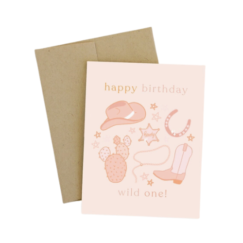 "Happy Birthday Wild One" Greeting Card