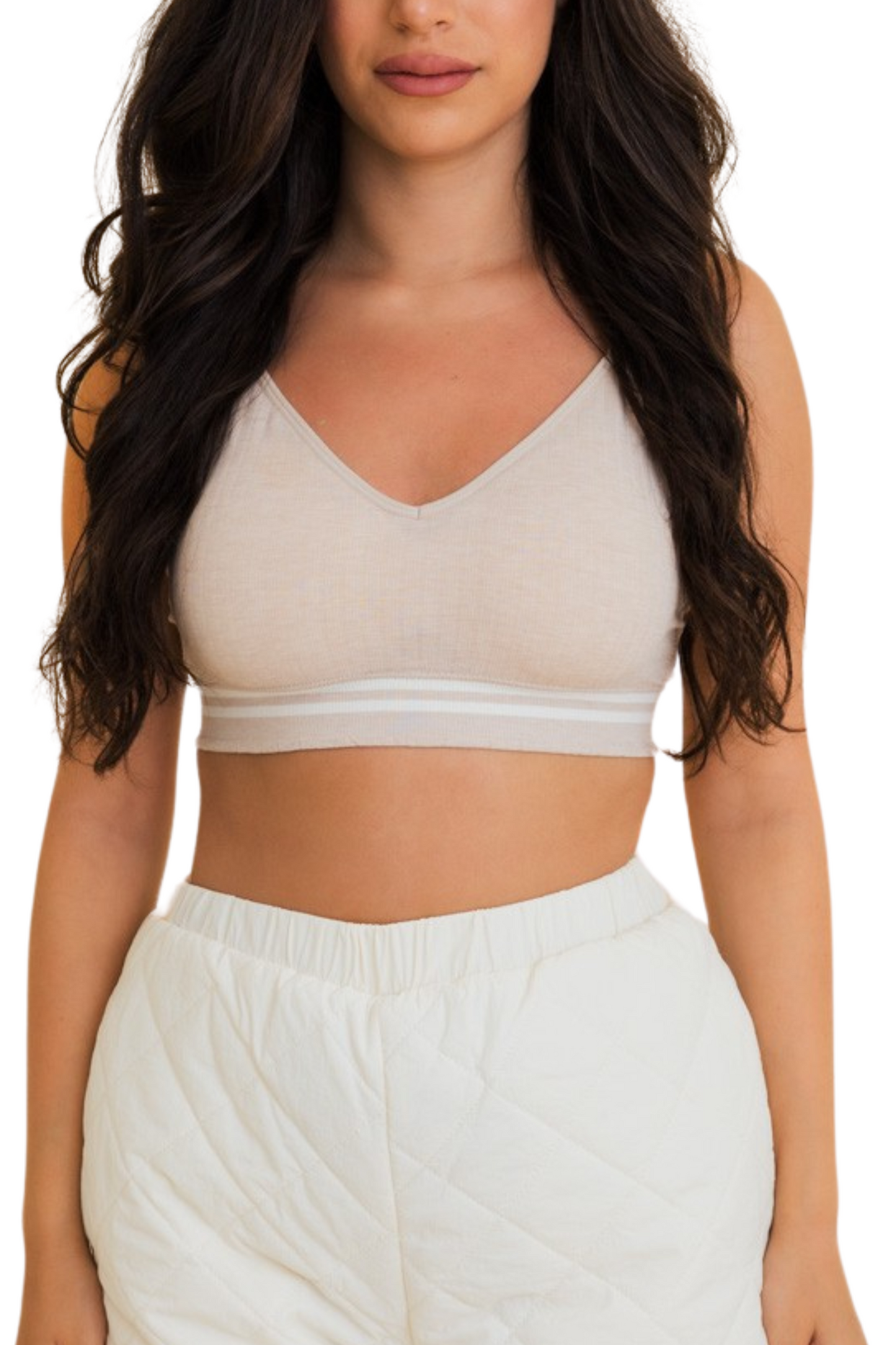 Sporty Stripe Ribbed Bralette