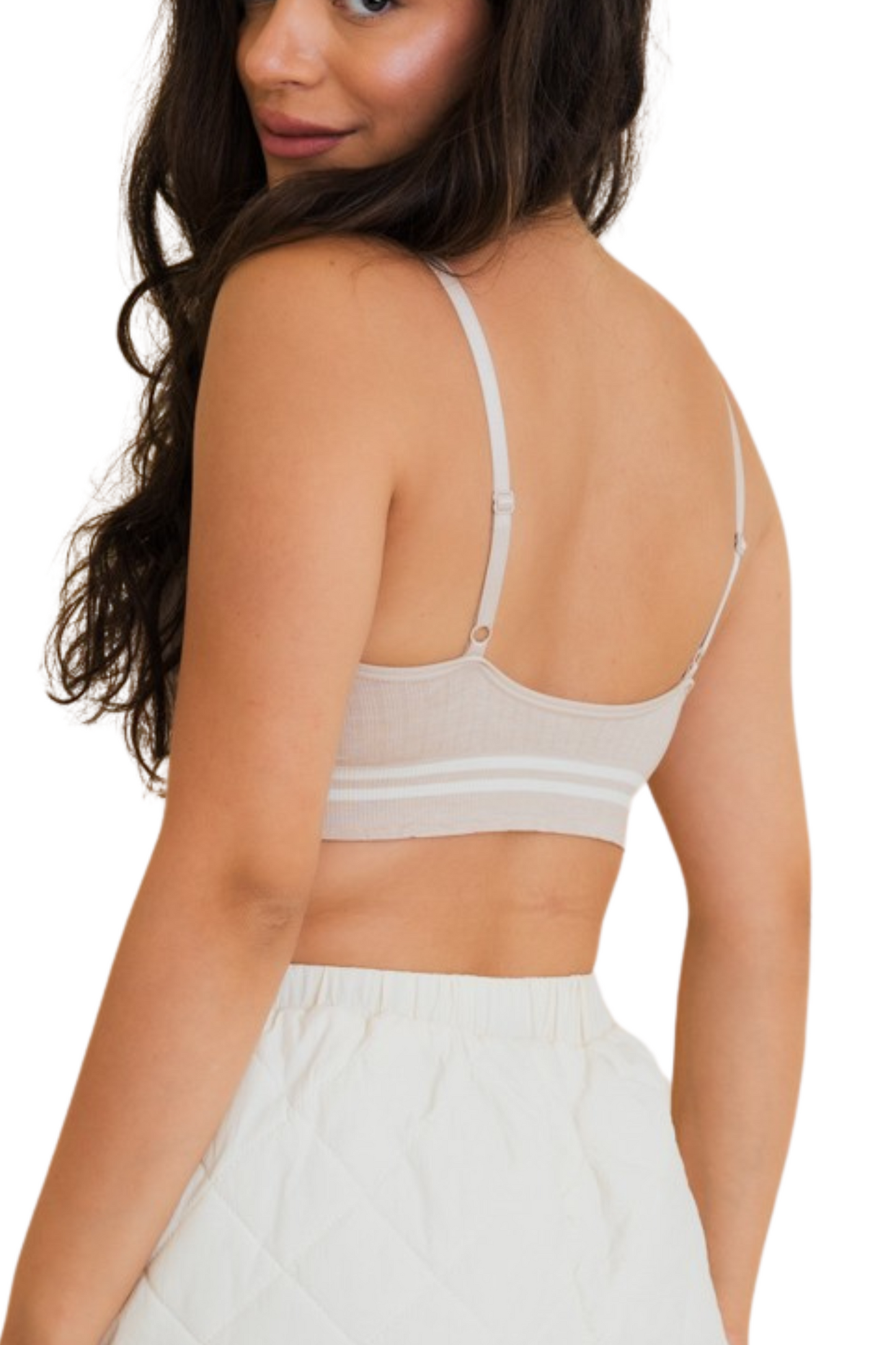 Sporty Stripe Ribbed Bralette