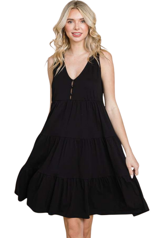 Sleeveless Tired Mini Dress