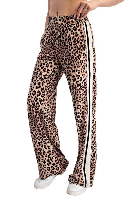 Cheetah Print Butter Straight Leg Pants