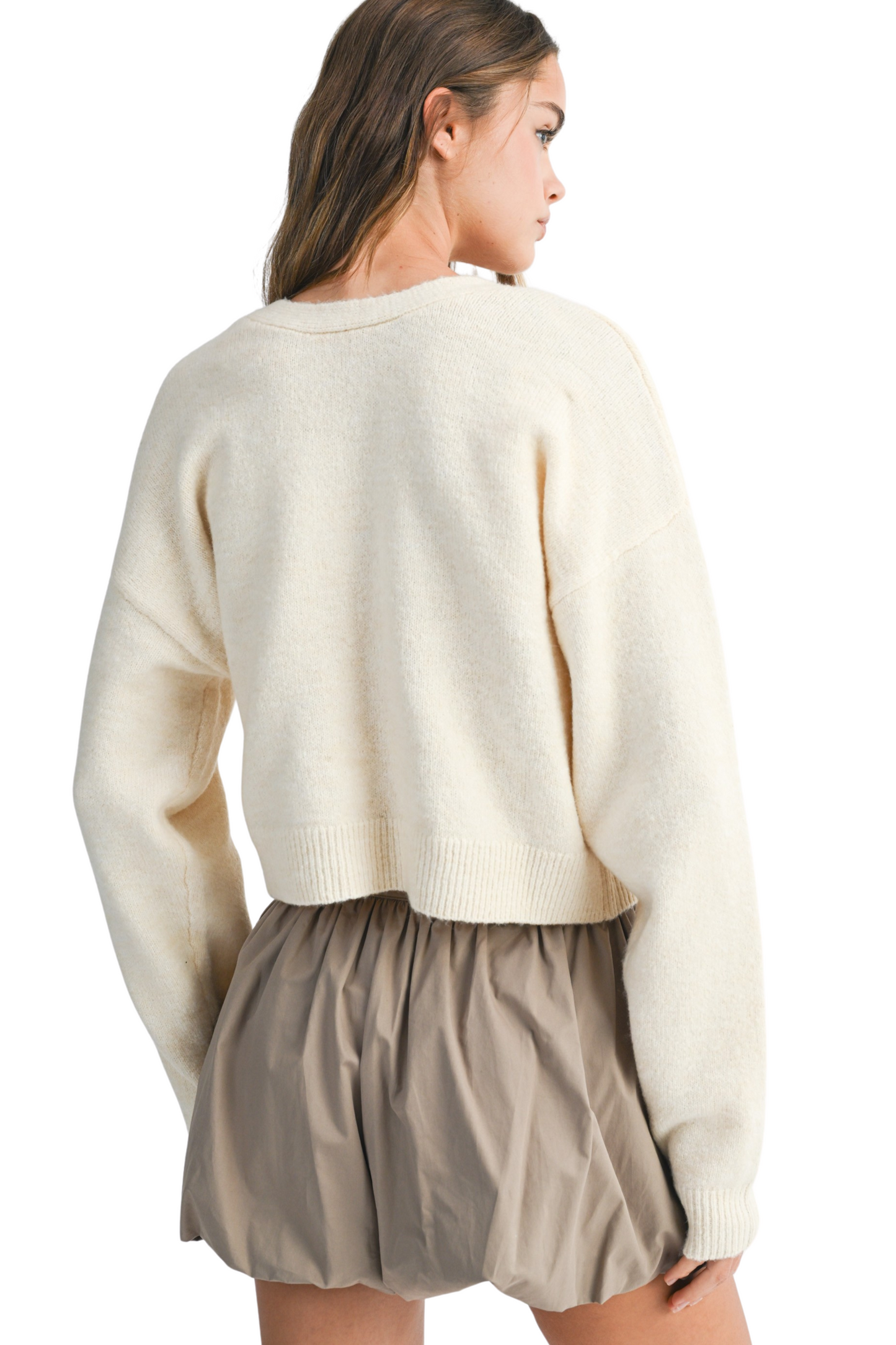 Bow Detail Knit Sweater Top
