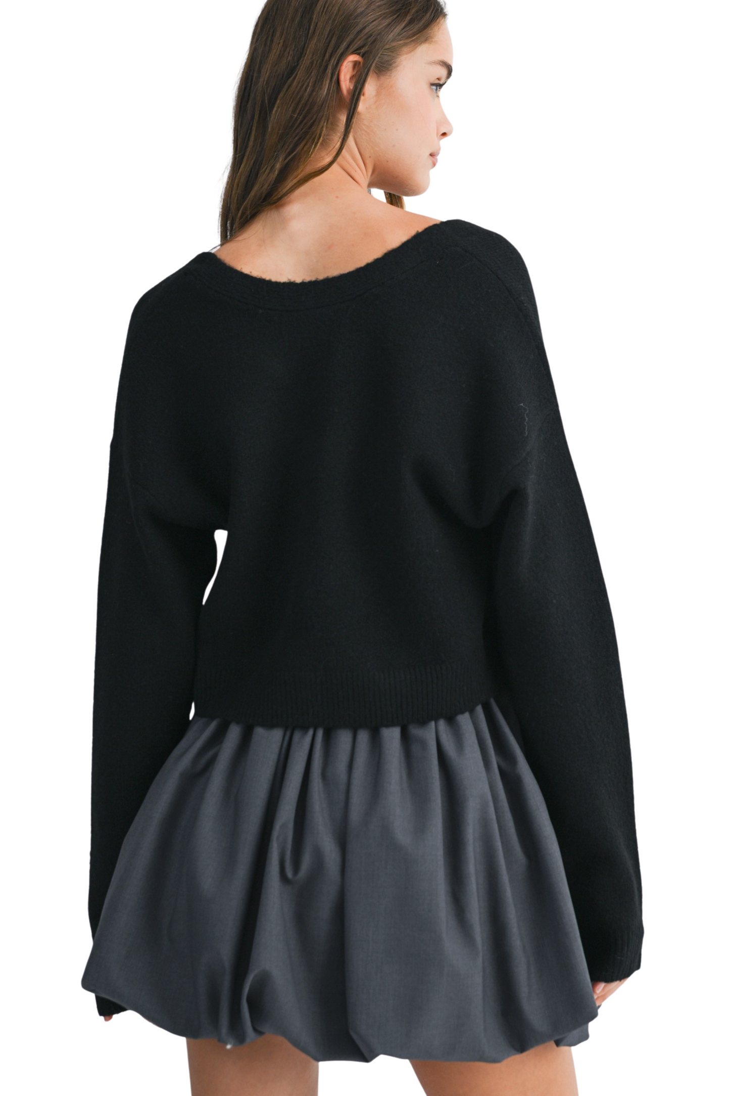 Bow Detail Knit Sweater Top