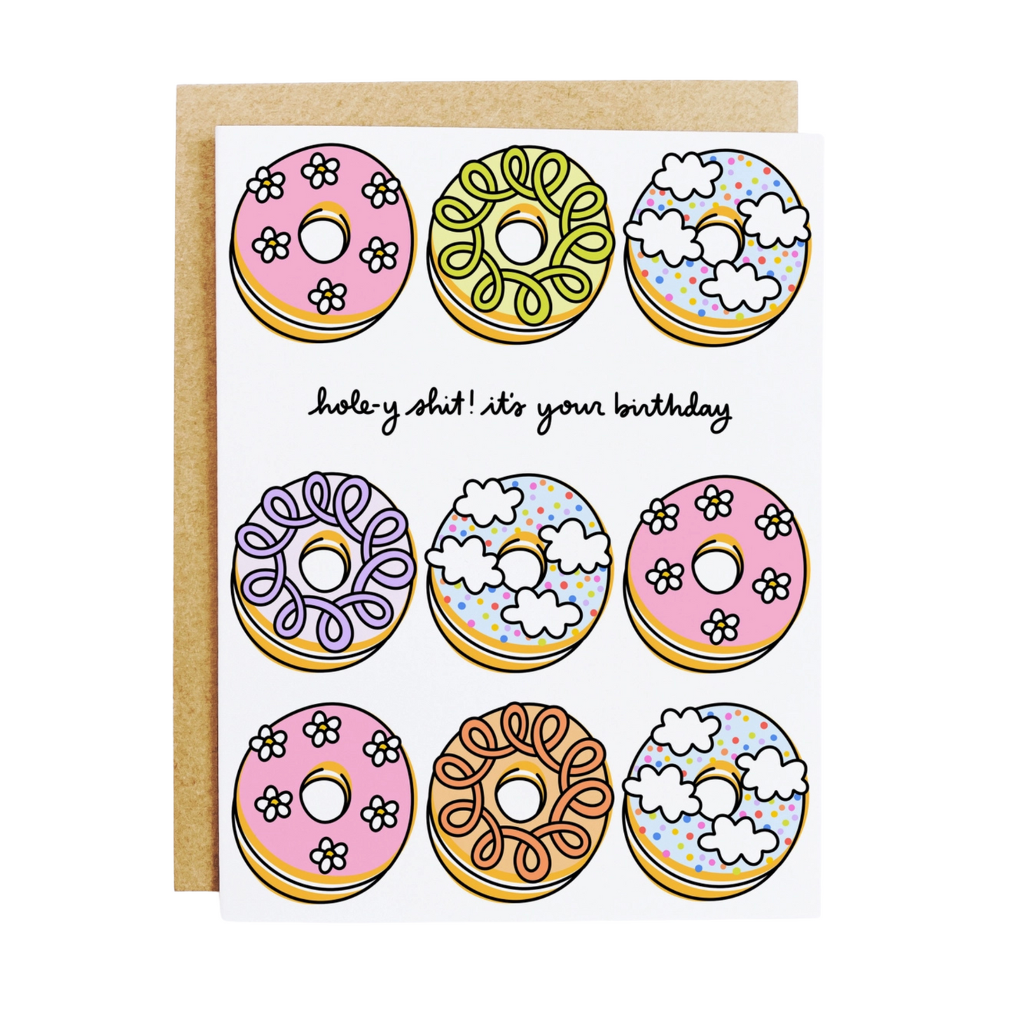 "Hole-Y S**t Birthday" Greeting Card