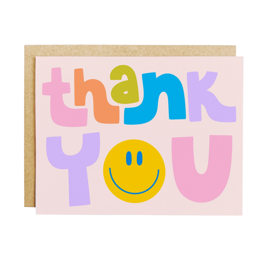 Smiley Thank You Greeting Card