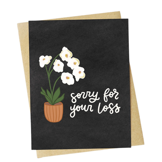 "Sorry For Your Loss" Sympathy Card