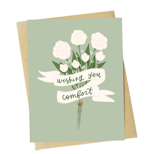 "Wishing You Comfort" Sympathy Greeting Card