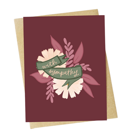 "With Sympathy" Greeting Card
