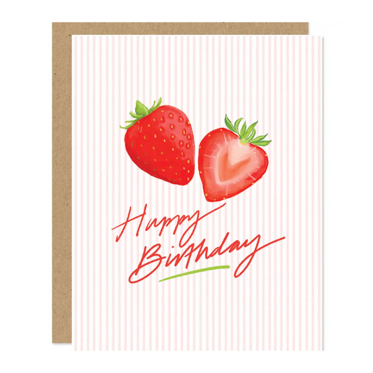 Strawberry Happy Birthday Card